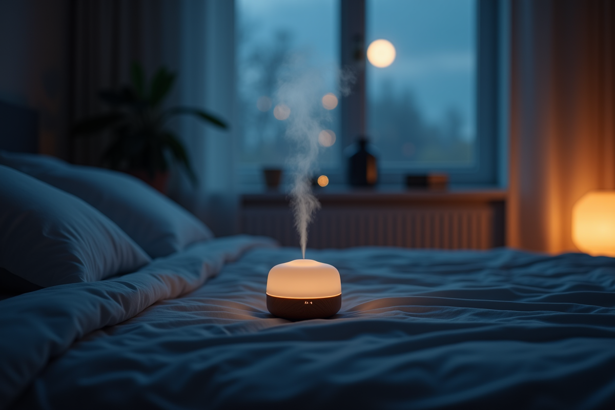 Diffuseur d huiles essentielles dans une chambre nocturne